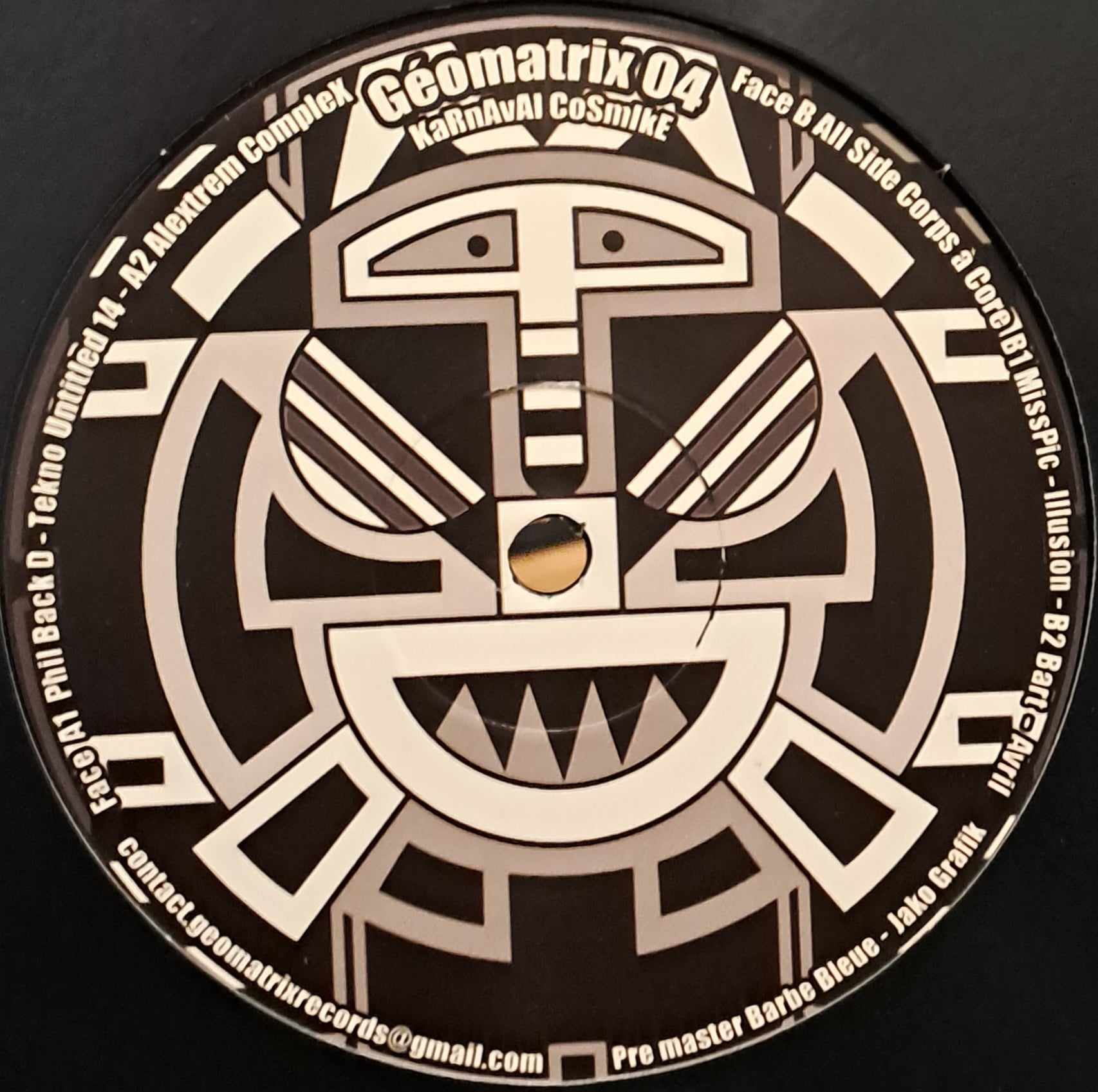 Géomatrix 04 (toute dernière copie en stock) - vinyle freetekno